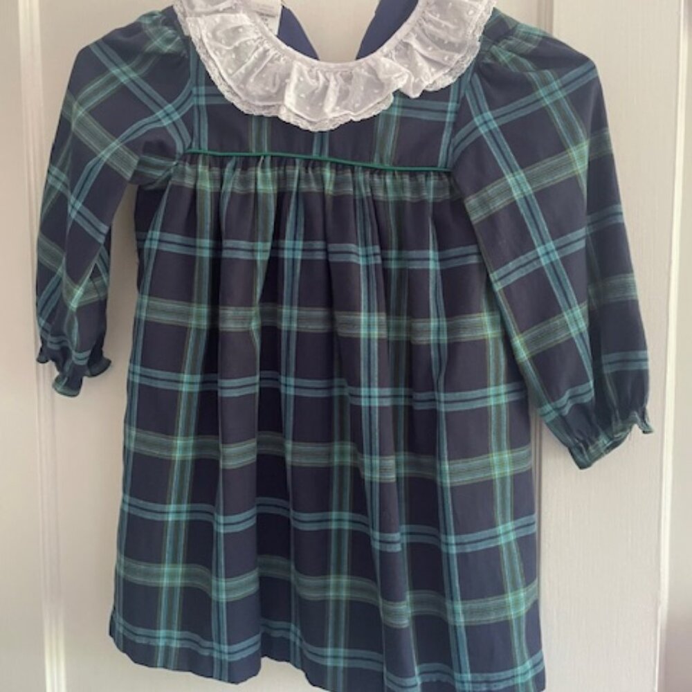 MARCO & LIZZY BLUE PLAID DRESS